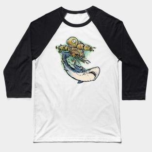 Shark vs. Robot Baseball T-Shirt